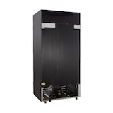 thumbnail of GastroHero Getränkekühlschrank ECO 630 mit Leuchtaufsatz, Schiebetüren, schwarz, LED-Innenbeleuchtung, energiesparend, 8 höhenverstellbare Roste