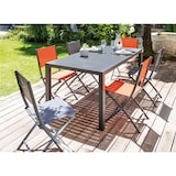 thumbnail of Table extérieure en aluminium plateau à lattes Alice 180 cm Alizé