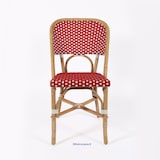 thumbnail of Chaise de terrasse ELYSEE  - Rotin - Rouge et blanc