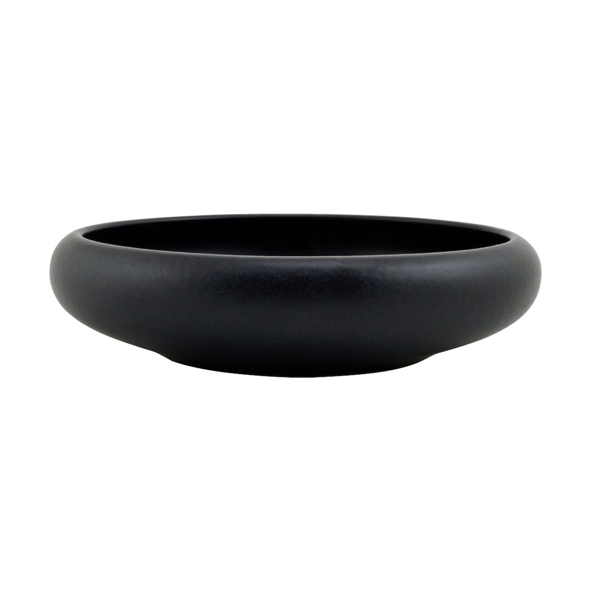 paquet de 12 fontaines rondes 16,5 cm. pierre noir mat