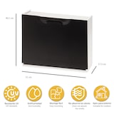 thumbnail of WellHome - Confezione da 2 scarpiere Unika in polipropilene nero