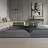 thumbnail of Teppich Waschbar Sterne Modern Strapazierfähig Esszimmer Flur Grau 160x230 cm OEKO-TEX Fußbodenheizung geeignet – INN von Kadima Design