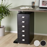 thumbnail of tectake Caisson de bureau roulant en métal 41x28x69cm  Gris Clair