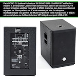 thumbnail of Pack Sono DJ 1000W complet BM SONIC BMS-12-ARRAY-BT Enceintes +SUB 31cm USB/Bluetooth, Câbles, Eclairage LED Bar Salle des fêtes