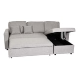 thumbnail of Ecksofa mit Bettkasten HWC-L17, Couch Sofa L-Form, Liegefläche Nosagfederung 228cm ~ grau