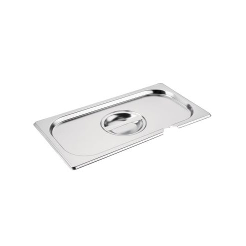 GN deksel RVS met lepeluitsparing  1/3  | O.a. voor  GM310, GM311, K929
