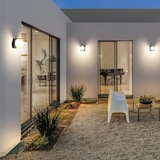 thumbnail of Lumisky Lámpara de pared con sensor solar BOLLY 1000LM Acero Negro