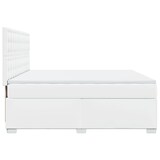 thumbnail of vidaXL Boxspringbett mit Matratze Weiß 180x200 cm Kunstleder