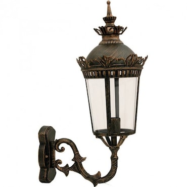 Aplique de Pared Interlusa Everest Marrón 24x31x60cm IP44
