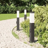 thumbnail of vidaXL Pollerleuchten mit Steckdose 3 Stk. 50 cm Schwarz IP44