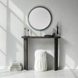 thumbnail of Dmora Consolle Dfrattal, Tavolo multiuso, Mobiletto d'appoggio, Scrivania da corridoio, 100x30h90 cm, Antracite