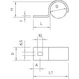 thumbnail of OBO Bettermann Stapa-Schelle 822 20 FT 1014137