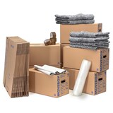 thumbnail of Umzugsset 3-4 Zimmer Wohnung Umzugskartons Packseide Luftpolsterfolie Klebeband Umzugsdecken