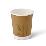 thumbnail of greenbox - Coffee to go Becher aus Pappe, doppelwandig, 200 ml / 8 oz, Ø 80 mm, braun, 25 St.