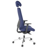thumbnail of Bürostuhl / Chefsessel PRO-TEC 400 Stoff dunkelblau Alu poliert hjh OFFICE