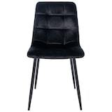 thumbnail of Set van 4 eetkamerstoelen Antibes Velvet zwart
