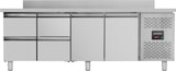 thumbnail of vaiotec Kühltisch / 2 Türen & 4 Schubladen inkl. Aufkantung - Monoblock, 2230 x 700 mm