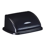 thumbnail of Rossignol - Poubelle en plastique recyclé à couvercle basculant 35L CLAP GREEN - noir