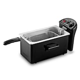 thumbnail of Kitchencook - Friteuse 3l Inox Semi Pro - 2100w - Couvercle Avec Fenêtre - Rangement Compact - Pieds Antidérapants