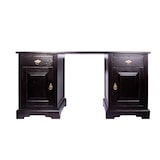 thumbnail of SIT Möbel Schreibtisch | 2 Schubladen, 2 Türen | Akazie-Holz | antikfinish | B 150 x T 68 x H 75 cm | 09807-30 | Serie SAMBA