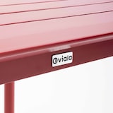 thumbnail of Table carrée de terrasse (70x70cm) rouge foncé
