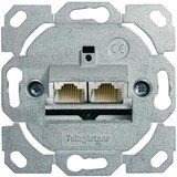 thumbnail of TELEGÄRTNER Dose AMJ45 ohne Zentralplatte, 2x RJ-45 Cat.6A (Class EA)