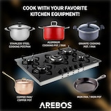 thumbnail of Piano cottura a gas 5 Fiamme Vetroceramica Stufa da Incasso Gas