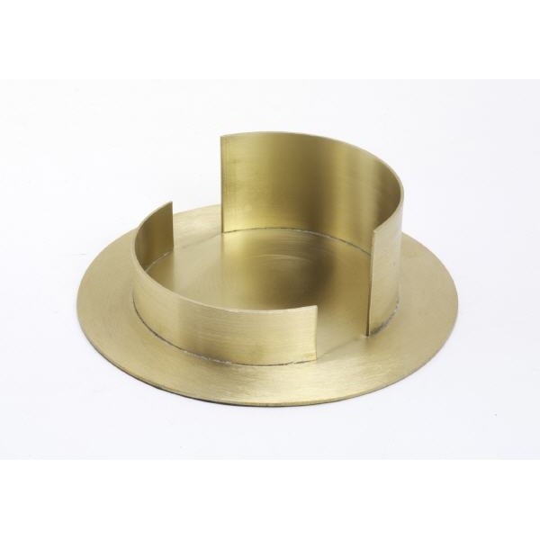 Kerzenhalter Messing, gold, Innen Ø 10 cm matt