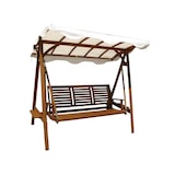 thumbnail of BS COM Dondolo da Giardino 3 posti in Legno Acacia cm 206x130x200 206x130x200 cm Marrone