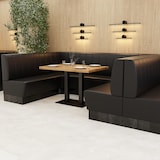 thumbnail of Gastro Sitzbank Amsterdam | 120 cm breit | Schwarz | Vertikal gestreift | Dinerbank