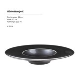 thumbnail of MÄSER by costaverde Gourmetteller 25 cm SCHWARZ, 4er Set, 400242