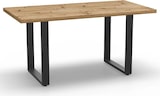 thumbnail of Gastro Esstisch 180x90 cm | Eiche Artisan | U-Gestell Stahl