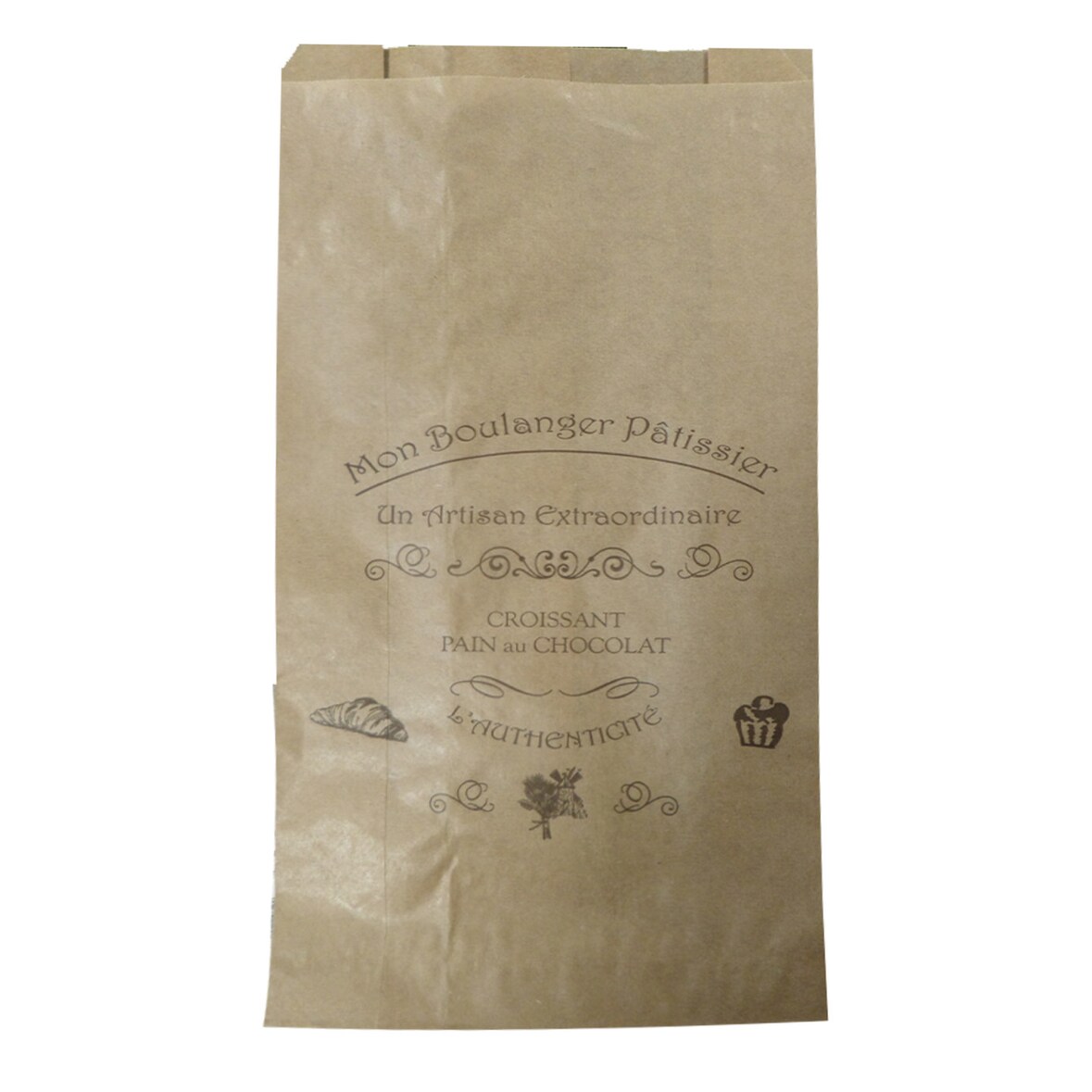 Sac brioche kraft brun 36 x 25 x 7 cm x 1000 Evenplast - 372800