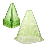 thumbnail of Relaxdays Pflanzenhut, 80er Set, Schneckenschutz, Frostschutz, HxBxT: 22 x 19 x 19 cm, Pflanzenschutzhauben PVC, grün