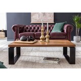 thumbnail of WOHNLING Couchtisch Holz Sofatisch mit Metallgestell Wohnzimmertisch Tisch