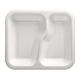 thumbnail of Starpak 100 Siegelschalen, XPS 2-geteilt 1000 ml 4,2 cm x 21,2 cm x 24,7 cm weiss laminiert