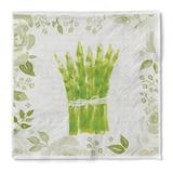 thumbnail of Sovie HOME Serviette Spargel in Weiß-Grün aus Tissue 33 x 33 cm, 20 Stück - Asparagus Spargelzeit