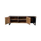 thumbnail of TV-Schrank LIV Mangoholz Schwarz Matt 60x47x180cm Fernsehtisch TV Lowboard für Fernseher