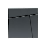 thumbnail of Helloshop26 - Boite aux lettres design anthracite murale porte journal magazine acier galvanisé 37 x 37 x 10,5 cm anthracite 16_0000098