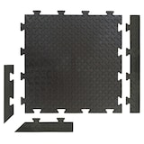 thumbnail of Pack de 10 Telhas PVC Preto Clip-On 50x50 cm Antiderrapantes - Pavimento de Garagem, Oficina INTEC