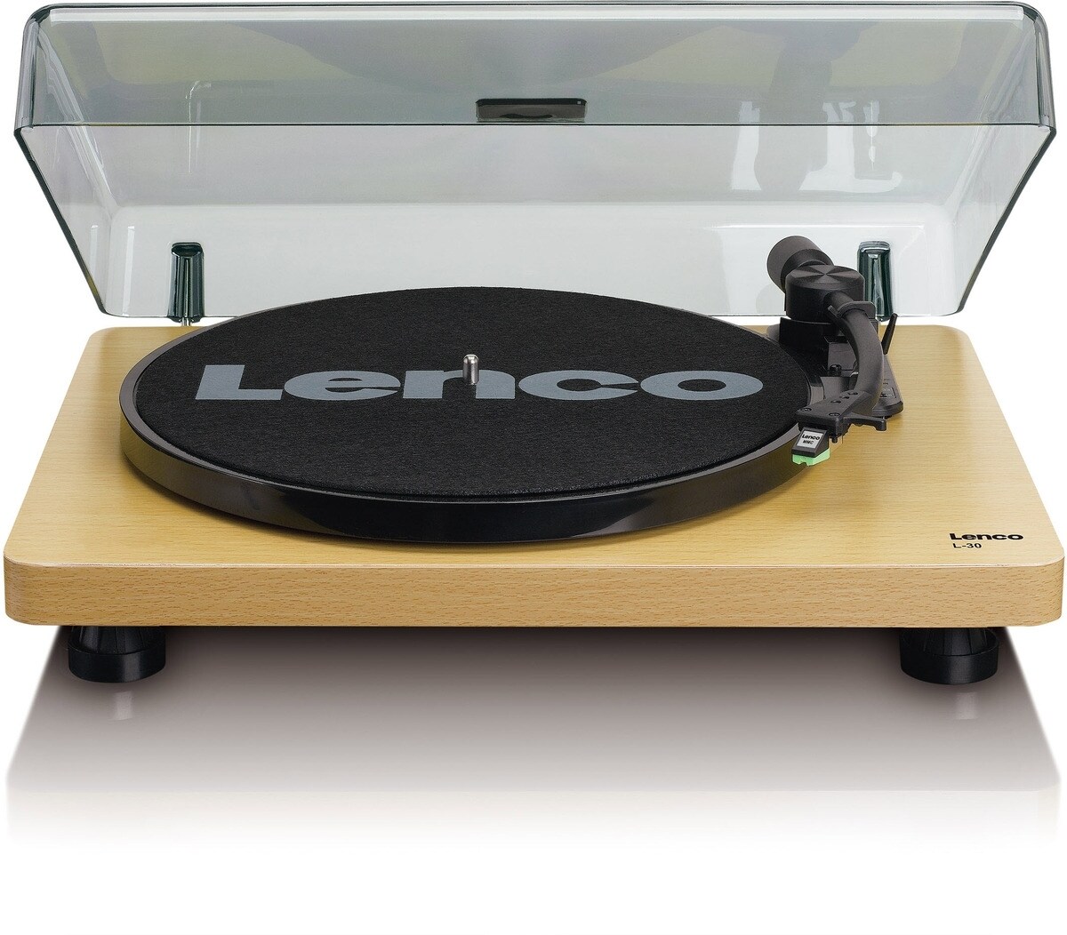 LENCO L-30 Plattenspieler mit AutoStop, PC-Codierung, Holz.