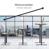 thumbnail of SVITA JIRI Schreibtisch-Gestell elektrisch für Tischplatte höhenverstellbare Tischbeine Memory-Funktion Metall Schwarz