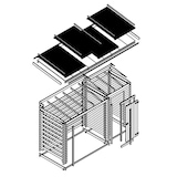thumbnail of Leñera de jardín M205 – 344 x 130 cm – 4 m²