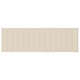 thumbnail of vidaXL Sonnenliegen-Auflage Creme 200x70x3 cm Oxford-Gewebe