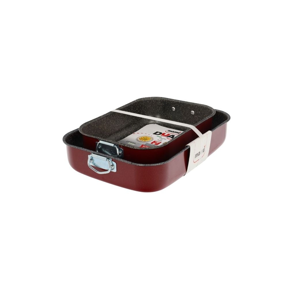 Mamù Set 2 rostiere ⌀ 25/30 cm made in Italy in alluminio antigraffio antiaderente