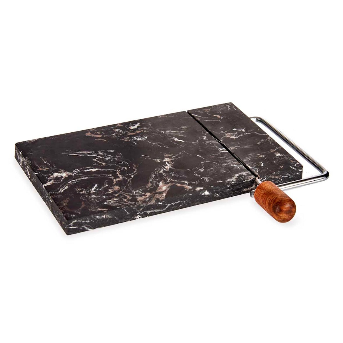 San Ignacio KINVARA - Tabla de Cortar queso de Marmol en color Negro 24x21cm