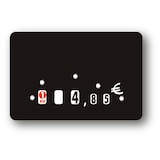 thumbnail of BEQUET Etiquette à roulettes sans attachement 'NEUTRE' sans impression noir 12x8cm x10