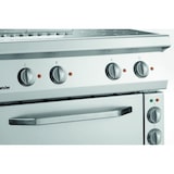 thumbnail of Fornuis | Elektrisch | EBO | 4 Kookplaten | 4x 2.3kW | Elektrische Oven | 1/1 GN | 58L | 3.6kW | 800x700x850(h)mm