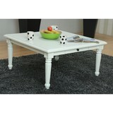 thumbnail of Amaretta Couchtisch antik weiß, antik patiniert 100x100 cm mit 1 Schublade.