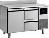 thumbnail of Cookmax Kühltisch GN 1/1 mit
1 Tür und 2 Schubladen, mit Aufkantung